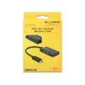 Delock 91740 - MMC - MMCmicro - Speicherstick (MS) - MicroSD (TransFlash) - MicroSDHC - MicroSDXC - SD - SDHC - SDXC - Schwarz - 480 Mbit/s - 2,05 TB - USB 3.2 Gen 1 (3.1 Gen 1) Type-C - USB