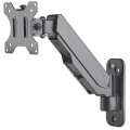 Manhattan Universal-Wandhalterung mit Gasdruckfeder für einen Monitor - Halterungsarm mit Gasdruckfeder - geeignet für einen Monitor von 17" bis 32"* und bis zu 8 kg - 8 kg - 43,2 cm (17") - 81,3 cm (32") - 75 x 75 mm - 100 x 100 mm - Grau