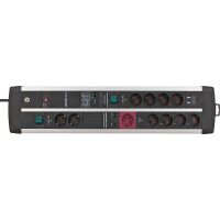 Brennenstuhl 1392000230 - 3 m - 11 AC-Ausgänge - Indoor - Type E/F - IP20 - Schwarz - Silber