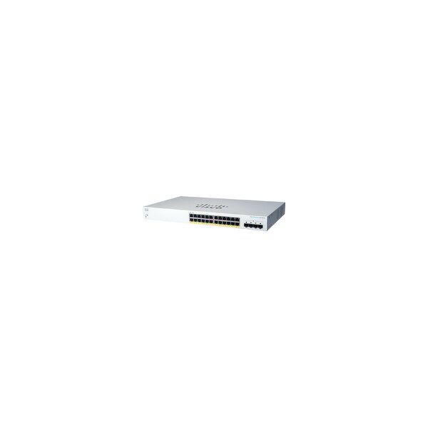 Cisco CBS220-24P-4G - Managed - L2 - Gigabit Ethernet (10/100/1000) - Power over Ethernet (PoE) - Rack-Einbau - 1U