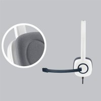 Logitech 981-000350 - Kabelgebunden - Büro/Callcenter - 20 - 20000 Hz - 80 g - Kopfhörer - Weiß