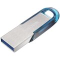 SanDisk Ultra Flair - 64 GB - USB Typ-A - 3.2 Gen 1 (3.1 Gen 1) - 150 MB/s - Ohne Deckel - Blau - Silber