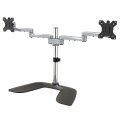 StarTech.com Monitorhalterung für zwei Monitore - Ergonomisches Monitorstand für VESA Bildschirme bis zu 32" und 8 kg - Freistehende gelenkige Bildschirmhalterung - Höhenverstellbar - Silber - Freistehend - 16 kg - 81,3 cm (32") - 100 x 100 mm - Höhenvers