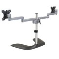 StarTech.com Monitorhalterung für zwei Monitore - Ergonomisches Monitorstand für VESA Bildschirme bis zu 32" und 8 kg - Freistehende gelenkige Bildschirmhalterung - Höhenverstellbar - Silber - Freistehend - 16 kg - 81,3 cm (32") - 100 x 100 mm - Höhenvers