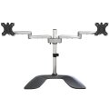 StarTech.com Monitorhalterung für zwei Monitore - Ergonomisches Monitorstand für VESA Bildschirme bis zu 32" und 8 kg - Freistehende gelenkige Bildschirmhalterung - Höhenverstellbar - Silber - Freistehend - 16 kg - 81,3 cm (32") - 100 x 100 mm - Höhenvers