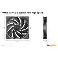 Be Quiet! Pure Wings 3 120mm PWM high-speed - Ventilator - 12 cm - 2100 RPM - 101,2 m³/h - Schwarz