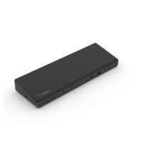 Belkin USB-C 4K Dock 85W - Kabelgebunden - USB 3.2 Gen 1 (3.1 Gen 1) Type-C - 85 W - 3,5 mm - 1000 Mbit/s - Schwarz