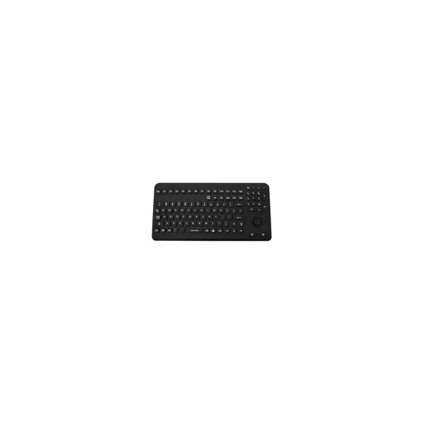 GETT TKG-104-MB-IP68-VESA-BLACK - Mini - Kabelgebunden - USB - Mechanischer Switch - QWERTZ - Schwarz