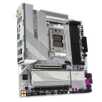 Gigabyte B650M AORUS ELITE AX ICE Mainboard - AMD Ryzen 9000er-Serie - 12+2+2 Phasen VRM - bis zu 8000 MHz DDR5 (OC) - 1xPCIe 5.0 + 1xPCIe 4.0 M.2 - 2,5 GbE LAN - WIFI 6E - USB 3.2 Gen 2x2 - AMD - Sockel AM5 - AMD Ryzen 7000 Series - AMD Ryzen 8000 Series