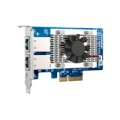 QNAP QXG-10G2T - Eingebaut - Kabelgebunden - PCI Express - Ethernet - 10000 Mbit/s - Grün