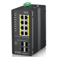 ZyXEL RGS200-12P - Managed - L2 - Gigabit Ethernet (10/100/1000) - Power over Ethernet (PoE) - Rack-Einbau - Wandmontage
