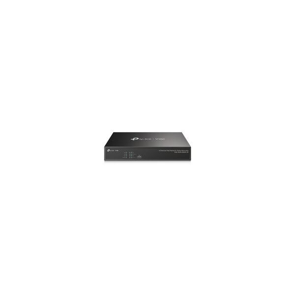 TP-LINK VIGI 4 Channel PoE Netzwerk-Video-Recorder - 4 Kanäle - 3840 x 2160 Pixel - 720p - 1080p - 2160p - 3840x2160,1920x1080 - 1680x1050 - 1440x900 - 1280x1024 - 1024x768 - 1280x720 - 1280x720@60fps - 1920x1080@60fps - 3840x2160@30fps - H.264 - H.264+ -