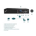 TP-LINK VIGI 4 Channel PoE Netzwerk-Video-Recorder - 4 Kanäle - 3840 x 2160 Pixel - 720p - 1080p - 2160p - 3840x2160,1920x1080 - 1680x1050 - 1440x900 - 1280x1024 - 1024x768 - 1280x720 - 1280x720@60fps - 1920x1080@60fps - 3840x2160@30fps - H.264 - H.264+ -