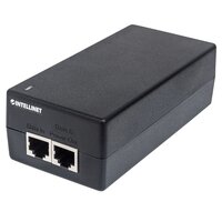 Intellinet Gigabit Ultra PoE-Injektor - 1 x 60 Watt-Port - 802.3at/af-konform - Kunststoffgehäuse - Gigabit Ethernet - 10,100,1000 Mbit/s - IEEE 802.3 - IEEE 802.3ab - IEEE 802.3af - IEEE 802.3at - IEEE 802.3u - IEEE 802.3x - Voll - Cat5e - Schwarz