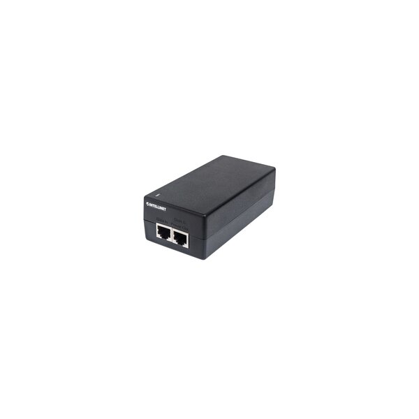 Intellinet Gigabit Ultra PoE-Injektor - 1 x 60 Watt-Port - 802.3at/af-konform - Kunststoffgehäuse - Gigabit Ethernet - 10,100,1000 Mbit/s - IEEE 802.3 - IEEE 802.3ab - IEEE 802.3af - IEEE 802.3at - IEEE 802.3u - IEEE 802.3x - Voll - Cat5e - Schwarz