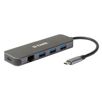 D-Link DUB-2334 - Kabelgebunden - USB Typ-C - 60 W - 10,100,1000 Mbit/s - 10BASE-T - 100BASE-TX - 1000BASE-T - IEEE 802.3 - IEEE 802.3ab - IEEE 802.3u
