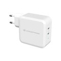 Conceptronic ALTHEA 2-Port 100W GaN USB-C PD-Ladegerät - Drinnen - AC - 5 V - 5 A - Weiß