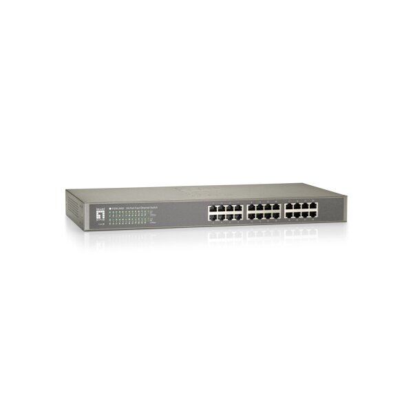 LevelOne FSW-2450 - Unmanaged - Fast Ethernet (10/100) - Vollduplex - Rack-Einbau