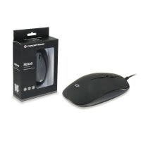 Conceptronic REGAS Optische Tischmaus - Beidhändig - Optisch - USB Typ-A - 1200 DPI - Schwarz