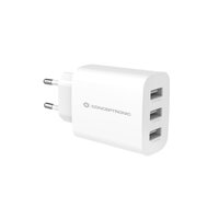 Conceptronic ALTHEA13W 3-Port 30W USB-Ladegerät - USB-A x 3 - Drinnen - AC - 5 V - Weiß