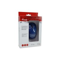 Equip Kabellose komfort-maus - Beidhändig - Optisch - RF Wireless - Blau
