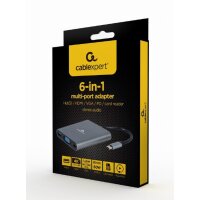 Gembird A-CM-COMBO6-01 - USB 3.2 Gen 1 (3.1 Gen 1) Type-C...