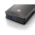 Conceptronic CHD3DUSB3 - HDD-Gehäuse - 3.5" - SATA - Serial ATA II - 4,8 Gbit/s - USB Anschluss - Graphit