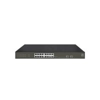 LevelOne Hilbert 18-Port Gigabit PoE Smart Lite Switch - 16 PoE Ausgänge - 2 x Gigabit SFP - 802.3at/af PoE - 230W PoE-Leistungsbudget - Managed - L2 - Gigabit Ethernet (10/100/1000) - Vollduplex - Power over Ethernet (PoE) - Rack-Einbau