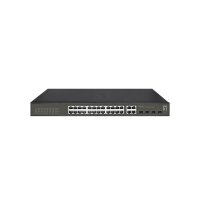 LevelOne Hilbert 28-Port Gigabit Smart Lite Switch - 24 x Gigabit RJ45 - 4 x Gigabit SFP/RJ45 Combo - Managed - L2 - Gigabit Ethernet (10/100/1000) - Vollduplex - Rack-Einbau