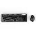 Cian Technology GmbH Inca IWS-549U - Volle Größe (100%) - Verkabelt & Kabellos - RF kabellos + USB - QWERTY - Schwarz - Maus enthalten