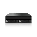 Icy Dock MB994IKO-3SB - Schwarz - Aluminium - Metall - 15 mm - 1 Lüfter - 4 cm - 12 Gbit/s