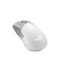 ASUS ROG Gladius III Wireless Aimpoint White - rechts - Optisch - RF Wireless + Bluetooth + USB Type-A - 36000 DPI - Weiß