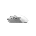 ASUS ROG Gladius III Wireless Aimpoint White - rechts - Optisch - RF Wireless + Bluetooth + USB Type-A - 36000 DPI - Weiß