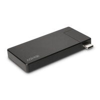 Lindy 43336 - Kabelgebunden - USB 3.2 Gen 1 (3.1 Gen 1) Type-C - 60 W - Schwarz - 3840 x 2160 Pixel - Aluminium