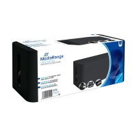 MEDIARANGE MRCS307 - Aufbewahrungsbox - Schwarz - Rechteckig - Kunststoff - Einfarbig - 135 mm