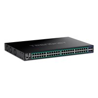 TRENDnet 52-Port Gigabit Web Smart 740W PoE+ Switch with 10G - Switch - 1 Gbps