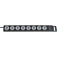 Brennenstuhl 1153380118 - 2,5 m - Schwarz - Grau - Polycarbonat - 8 AC-Ausgänge - Schwarz