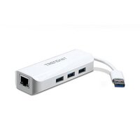 TRENDnet TU3-ETGH3 - IEEE 802.3 - IEEE 802.3ab - IEEE 802.3az - IEEE 802.3u - IEEE 802.3x - Weiß - USB 1.1 - USB 2.0 - USB 3.2 Gen 1 (3.1 Gen 1) Type-A - CE - FCC - 50 - 60 Hz - 0,5 A