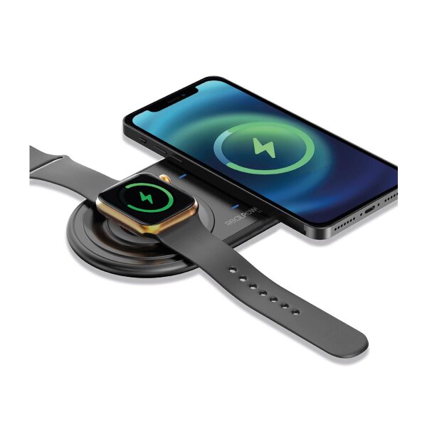 RealPower ChargeAIR Duo - Drinnen - USB - Schwarz