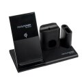 RealPower ChargeAIR Connect - Drinnen - USB - Kabelloses Aufladen - Schwarz
