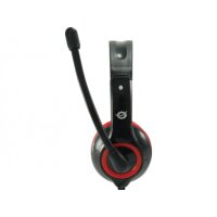 Equip CCHATSTARU2R - Kabelgebunden - Anrufe/Musik - 20 - 20000 Hz - 169 g - Kopfhörer - Rot