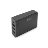DIGITUS 4-Port Universal USB-Ladeadapter, USB Type-C