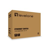 LevelOne 16-Port Gigabit Switch - Gigabit Ethernet (10/100/1000) - Vollduplex - Rack-Einbau