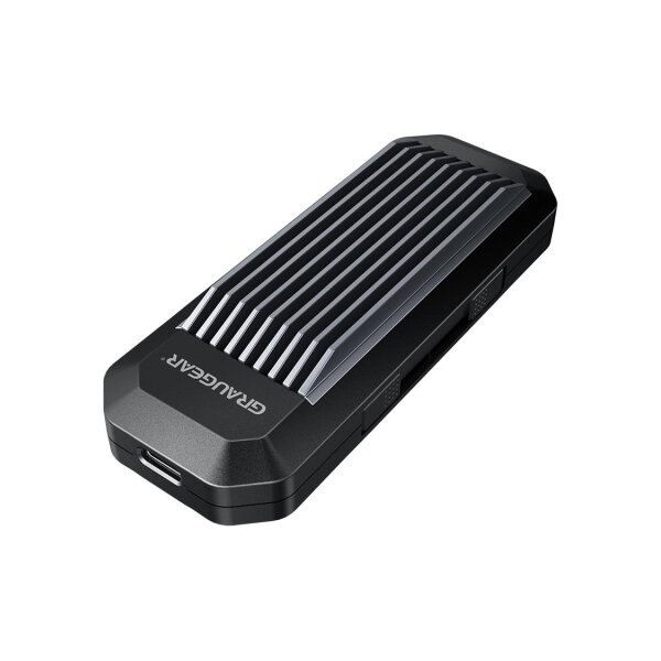 GrauGear G-M202-AC-10G - SSD-Gehäuse - M.2 - M.2 - PCI Express 3.0 - 10 Gbit/s - USB Anschluss - Schwarz