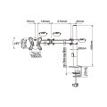 Equip 650151 13"-32" Bewegliche Monitor/LCD-Tischhalterung - Klemme - 8 kg - 33 cm (13") - 68,6 cm (27") - 100 x 100 mm - Schwarz