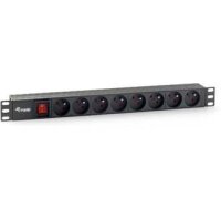 Equip 333285 - 1U - Horizontal - Kunststoff - Schwarz - 8...