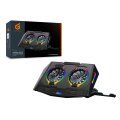 Conceptronic THYIA ERGO Gaming-Notebook Kühlständer mit 2 Lüftern - 43,2 cm (17 Zoll) - 2 Stück(e) - Tasten - Schwarz - Blau - Grün - Rot - China