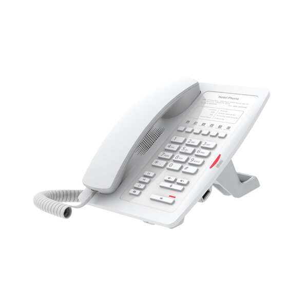 Fanvil Hoteltelefon H3 weiß - VoIP-Telefon - Voice-Over-IP