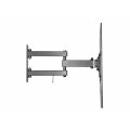 Equip Artikulierende TV-Wandmontagehalterung - 37 bis 70 Zoll - 177,8 cm (70") - 200 x 200 mm - 600 x 400 mm - -15 - 10° - Edelstahl - Schwarz