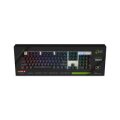 MEDIARANGE MRGS101 - Kabelgebunden - USB - Mechanischer Switch - QWERTZ - RGB-LED - Schwarz - Silber
